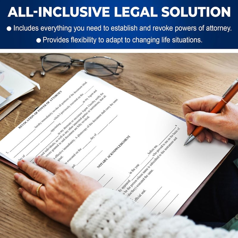 Zastic ! 2025 Durable Power of Attorney Forms Kit - Comprehensive Power of Attorney Form for Financial, Legal, and Personal Use – Includes 3 Blank Durable Power of Attorney Forms, Guide, & Envelopes - Image 5
